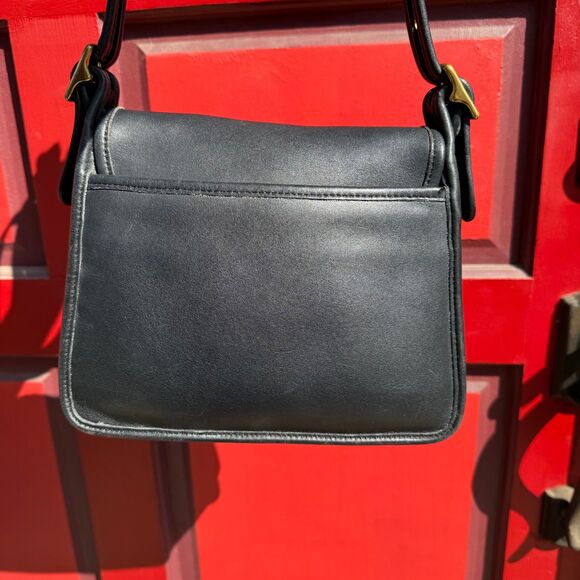 Vintage Coach Rambler’s Legacy Bag 9061 (2001) – Black Glovetanned Leather - Picture 14 of 15